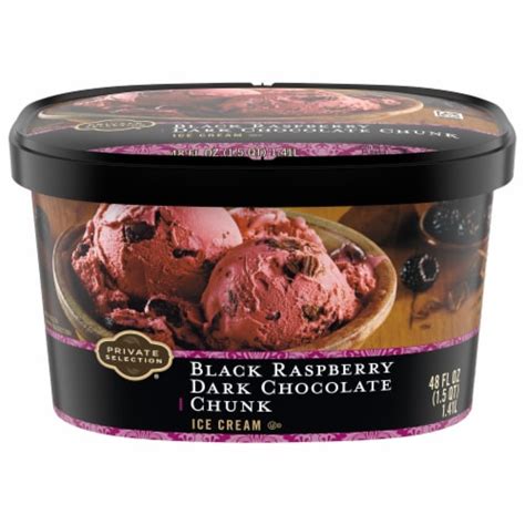 Private Selection® Black Raspberry Dark Chocolate Chunk Ice Cream, 48 ...