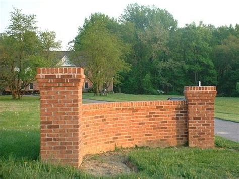 Brick pier | Garden wall designs, Brick design, Brick mailbox