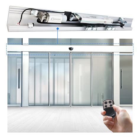 Office Building Entrance with Sensor Automatic Sliding Door System ...