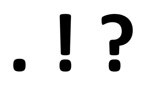 Punctuation Clip Art Black And White