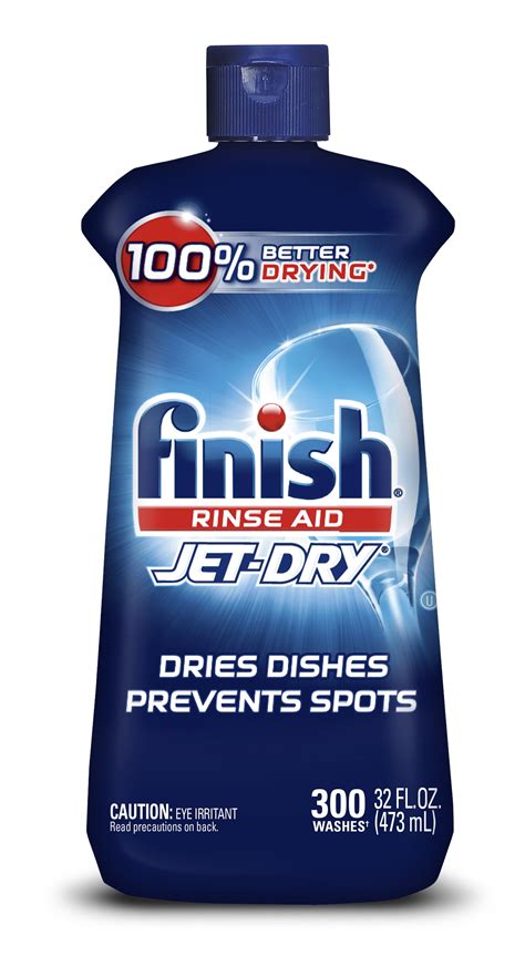 Finish Jet-Dry Rinse Aid 32oz, Dishwasher Rinse Agent and Drying Agent ...