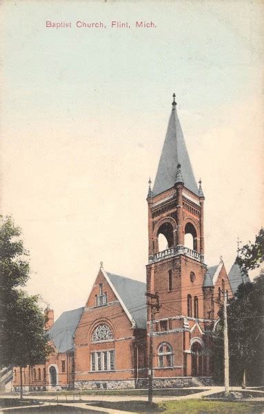 Baptist Church, Flint, Michigan Antique Postcard (T1725) - Mary L ...