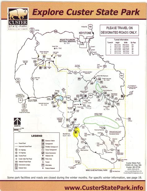 Custer State Park Map - Map Of The World