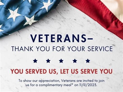 Veteran Day 2023 deals, free meals: Discounts, freebies across U.S.