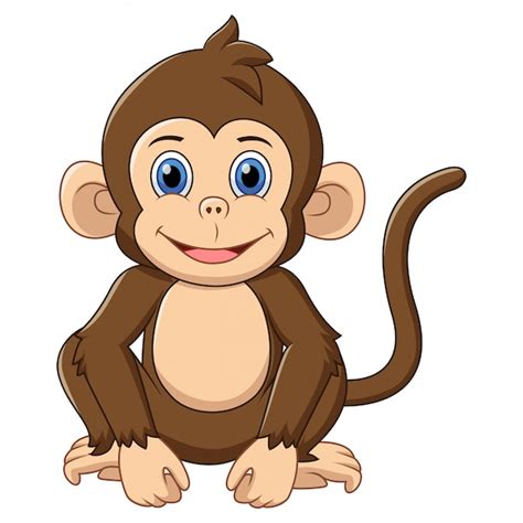 Premium Vector | Cute monkey cartoon