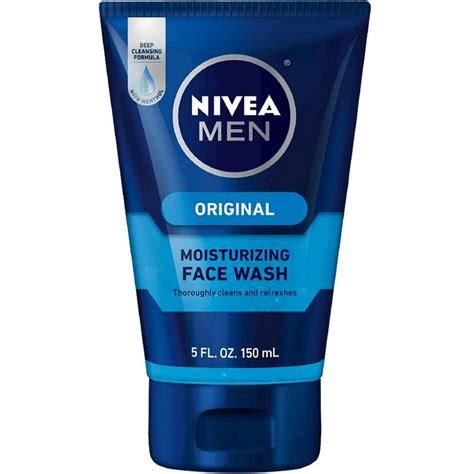 NIVEA FOR MEN Original Moisturizing Face Wash 5 oz (Pack of 4 ...