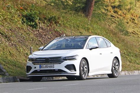 2023 Volkswagen Electric Sedan Spied Again With Mule Body - autoevolution