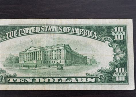 1934 Vintage Ten Dollar Bill, Collectible Currency, Old 10 Dollar ...