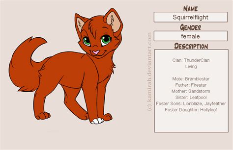 Warriors: Squirrelflight by MarauderWolf93 on DeviantArt