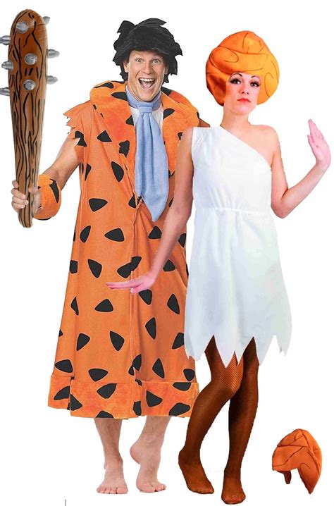 Coppia di costumi di Fred e Wilma Flintstone degli Antenati adulto