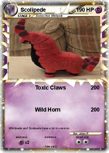 Pokémon Scolipede 74 74 - Toxic Claws - My Pokemon Card