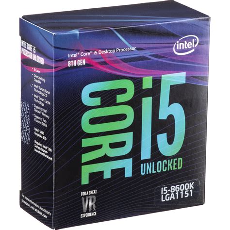 Intel Core i5-8600K 3.6 GHz 6-Core LGA 1151 BX80684I58600K B&H