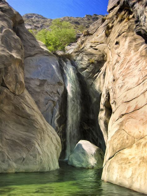 Tahquitz Falls Painting by Dominic Piperata - Fine Art America