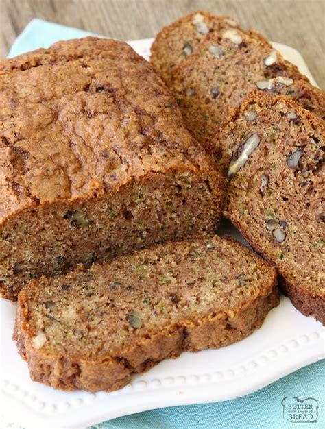 Easy & Moist Zucchini Bread Recipe - Butter with a Side of Bread