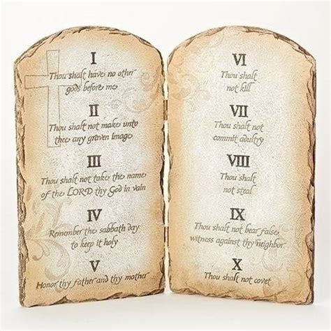 10 Commandments Tablet Set