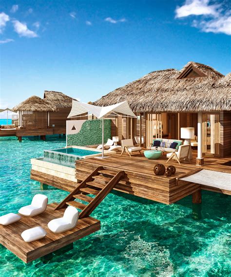 Overwater Bungalows Sandals Royal Caribbean Jamaica