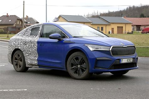 Skoda Enyaq iV coupe: new variant of electric SUV spotted testing ...