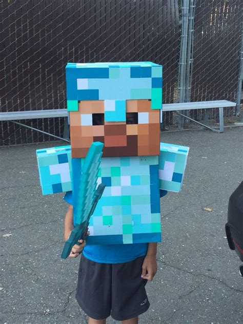 Minecraft Diamond Steve Costume 2015 | Minecraft costumes, Minecraft ...