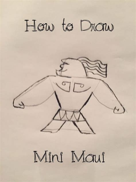 How To Draw Mini Maui from Disney's New Movie #Moana | New movies, Easy ...