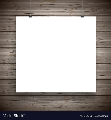 Blank paper poster vintage background Royalty Free Vector