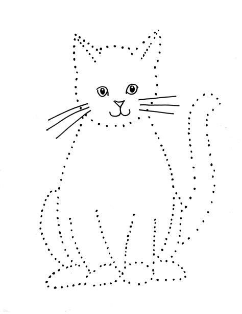 Cat Dot Drawing - Samantha Bell