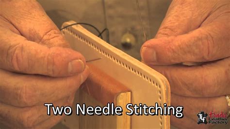 Hand Stitching Leather Techniques - YouTube