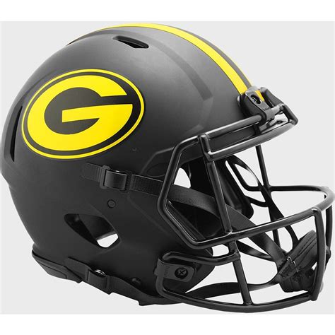 Green Bay Packers 2020 Eclipse Riddell Full Size Authentic Speed Helmet