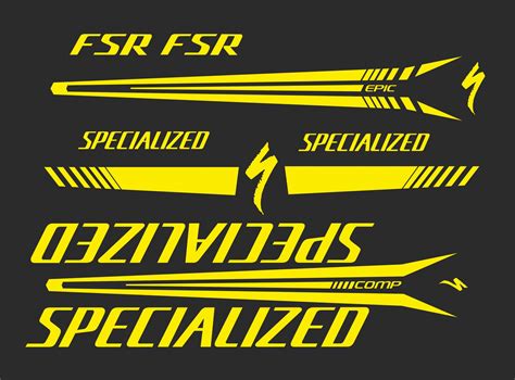 Frame stickers specialized epic comp fsr: buy it now on Bikestickers.eu ...