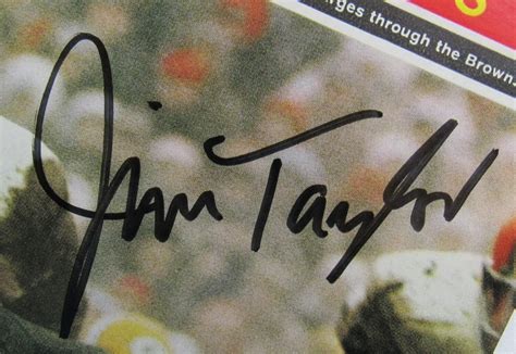 Jim Taylor Signed 1966 Sports Illustrated Magazine Cover with Full ...