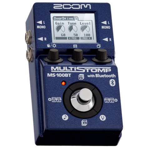 Zoom MS-100BT Multistomp Guitar Pedal with Bluetooth | Gear4music