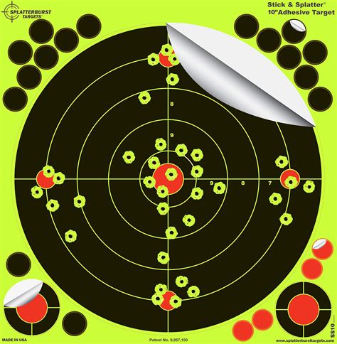 Buy Splatterburst Targets - 10 inch Stick & Splatter Self Adhesive ...