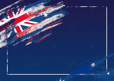 Australia Day Flag Brush Blue Background, Wallpaper, Australia Day ...