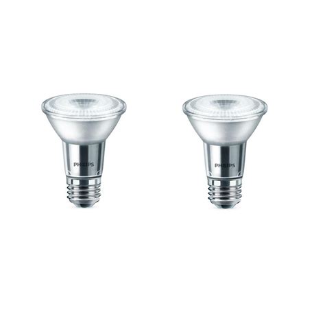 Philips 50-Watt Equivalent PAR20 Dimmable LED Flood Light Bulb Daylight ...