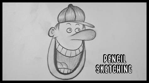 Cartoon Characters Pencil Drawing