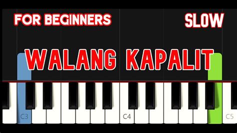 WALANG KAPALIT - REY VALERA | EASY PIANO Chords - Chordify