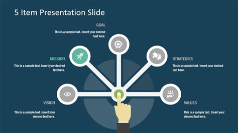 Free 5 Item Presentation Slide for PowerPoint - SlideModel