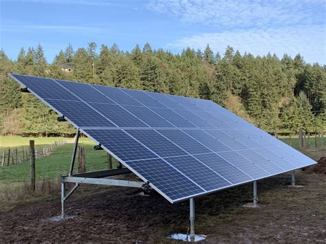 12.32kW Ground Mount Solar Panel Installation in Cobble Hill BC - Shift