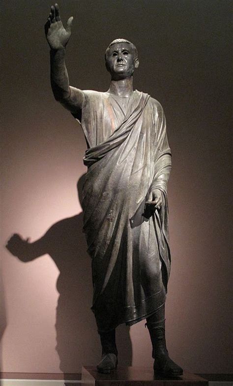 The Orator, c. 100 BC, an Etrusco-Roman bronze sculpture depicting Aule ...