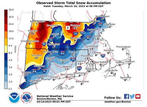 Snow totals: How much accumulation Mass. saw from powerful nor'easter