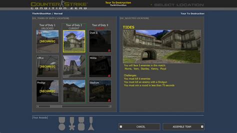 Tour To Destruction [Counter-Strike: Condition Zero] [Mods]