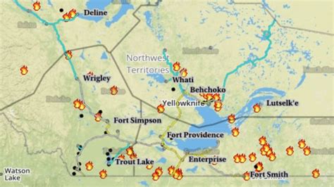 7 new fires start in N.W.T.'s North Slave region, 2 near hydro ...