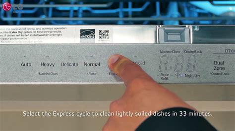 LG SIGNATURE Dishwasher Cycles and Settings - YouTube