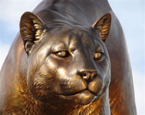 Cougar Pride | Bronze Cougar Mascot University Sculpture Monument