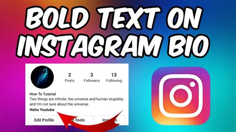 How To Bold Text On Instagram Bio | Make Stylish Instagram Bio - YouTube