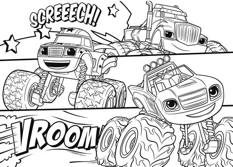 Blaze and the Monster Machines Coloring Pages - Best Coloring Pages For ...