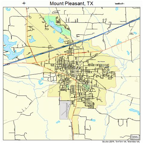 Mount Pleasant Texas Street Map 4849800