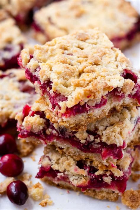 Easy Cranberry Crumb Bars - Cooking For My Soul