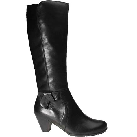 Gabor Marissa Ladies Long Leather Black Boots | Gabor Shoes