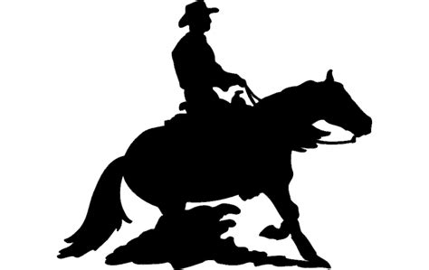 Rodeo Silhouette Cowboy dxf File Free Download - 3axis.co