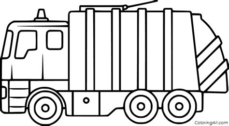 Garbage Truck Coloring Pages - Free Coloring Pages Printables